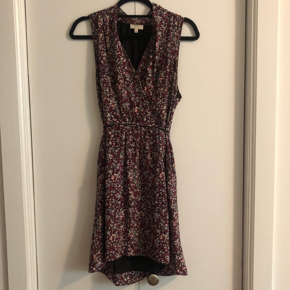 Aritzia Wilfred Sabine Floral Silk Wrap Dress